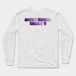 OT Bubble Letters Purple Long Sleeve T-Shirt